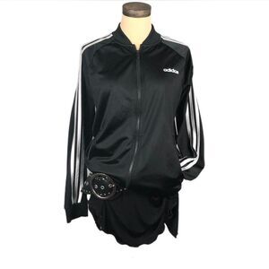 Adidas Women's Black and White Sweatshirt